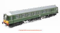 7D-015-007D Dapol Class 122 Single Car DMU number W55006 in BR Green with small yellow panels